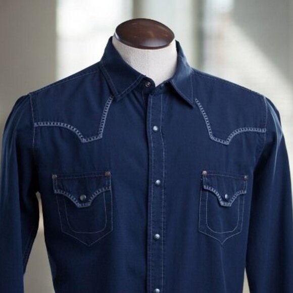 Ryan Michael Navy Men's iconic Shirt M1029c - Picture 1 of 7